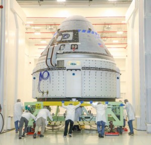 die CST-100 Kapsel für den Orbital Flight Test (OFT)