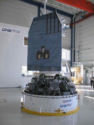 ABRIXAS auf dem Nutzlastadapter der Kosmos-3M