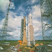 die startbereite erste Ariane 5