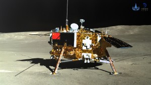 „Chang’e 4“ aufgenommen durch den Rover „Yutu 2“