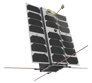 Computergrafik des Connecta T1.2 Satelliten