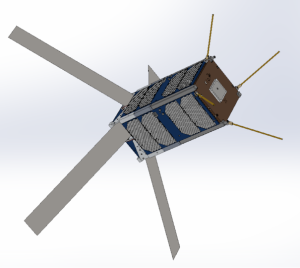 Computergrafik des D3 Satelliten