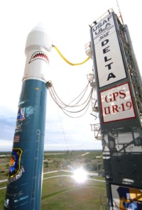 die startbereite Delta 7925 mit GPS IIR-19(M)