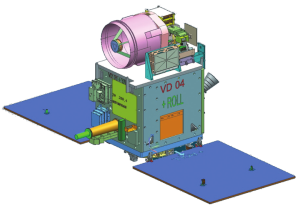 Computergrafik des EOS-02 Satelliten