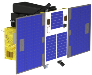 Computergrafik des ersten äthiopischen Satelliten ETRSS