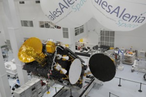 Eutelsat 21B bei Entfaltungstests