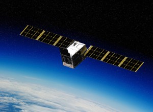 Computerdarstellung des EWS RROCI Satelliten