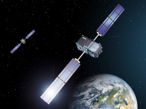 Paar von Galileo-IOV Satelliten