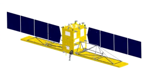 Computergrafik eines Gaofen-3 Satelliten