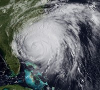 Aufnahme des Hurrikans „Irene“ vom 26.08.2011