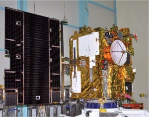 INSAT 3D im Clean Room der ISRO in Bangalore 