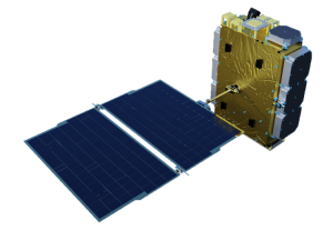 Rendering eines Jilin-1 Hongwai-A Satelliten