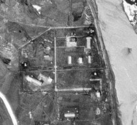 Aufnahme des nordkoreanischen Atomkomplexes Nyŏngbyŏn (KH-4B Mission 1109)
