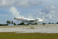 Ankunft der L-1011 „Stargazer“ auf Kwajalein