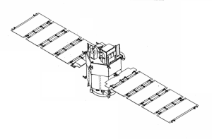 der „Lewis“ Satellit in der Ausführung zum Start mit dem LMLV-1