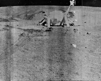 Aufnahme der verlassenen Landestufe von Luna 21