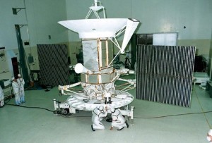 Techniker mit der Venus-Sonde „Magellan“