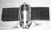 Modellfoto eines Meteor-2 Satelliten