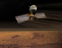 Aerobreaking Manöver von MRO am Mars