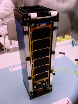 OPTOS CubeSat in Startkonfiguration