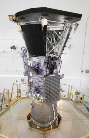 die Parker Solar Probe auf der STAR-48 Kickstufe