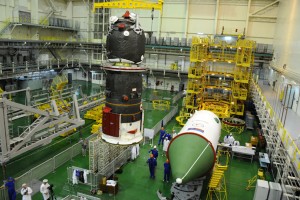 Progress M-28M Startvorbereitung in Baikonur