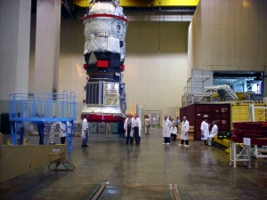 Startvorbereitung von Progress M-SO1 in Baikonur