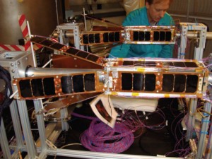 die beiden QbX CubeSats