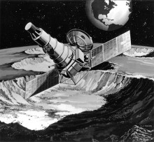 Ranger Blk. III Sonde in einer künstlerischen Darstellung