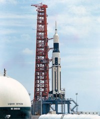 Saturn SA-6 auf der Startrampe
