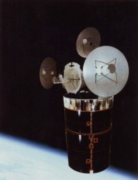 Satellit vom Typ SDS-B (Fotomontage)
