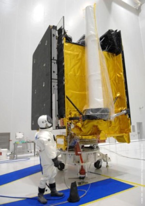 Skynet 5C beim Betanken in Kourou