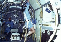 Forschen an Bord des Spacelab