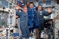 die erste Sojus „Taxi-Crew“ an Bord der ISS