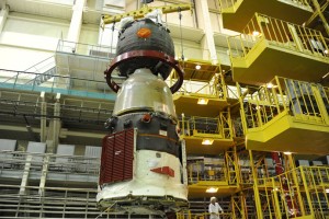 Startvorbereitung von Sojus TMA-14M in Baikonur