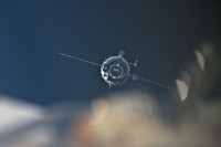 Sojus TMA-18 im Anflug auf die ISS