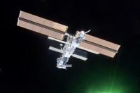 Blick zurück auf die ISS