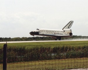 Landung der „Discovery“ nach der STS-39 Mission