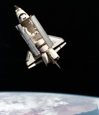 die „Challenger“ bei STS 41-B aufgenommen von Bruce McCandless