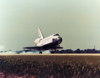 Landung der „Discovery“ nach der STS 51-D Mission