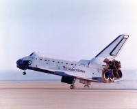 Landung der „Discovery“ nach der STS 51-G Mission