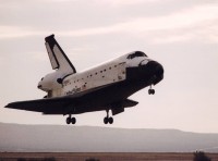 Landung der „Columbia“ zum Abschluß von STS-55