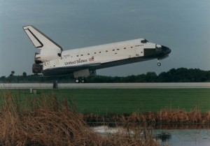 Rückkehr der „Endeavour“ zum Abschluß der STS-77 Mission