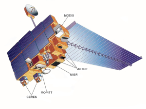 Aufbau des Terra Satelliten