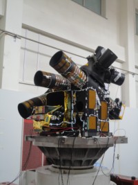 das komplexe Kamerasystem eines TH-1 Satelliten