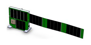 ThinSat mit Fanfold Solarzellenfläche