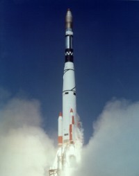 Start einer Thor-SLV2 Agena-D am 01.04.1963