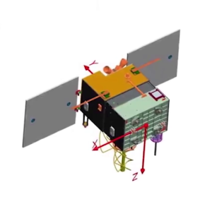 Aufbau des Tianqi 8 Satelliten