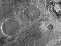 „Magellan“ Radarbild der Eistla Region auf der Venus