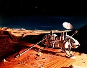 künstlerische Darstellung eines der Viking Lander